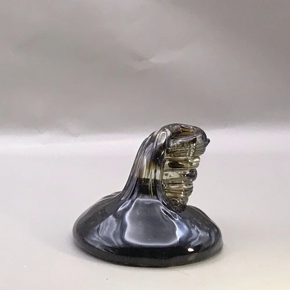 Glass Pen Holder And Paperweight Beautiful 4